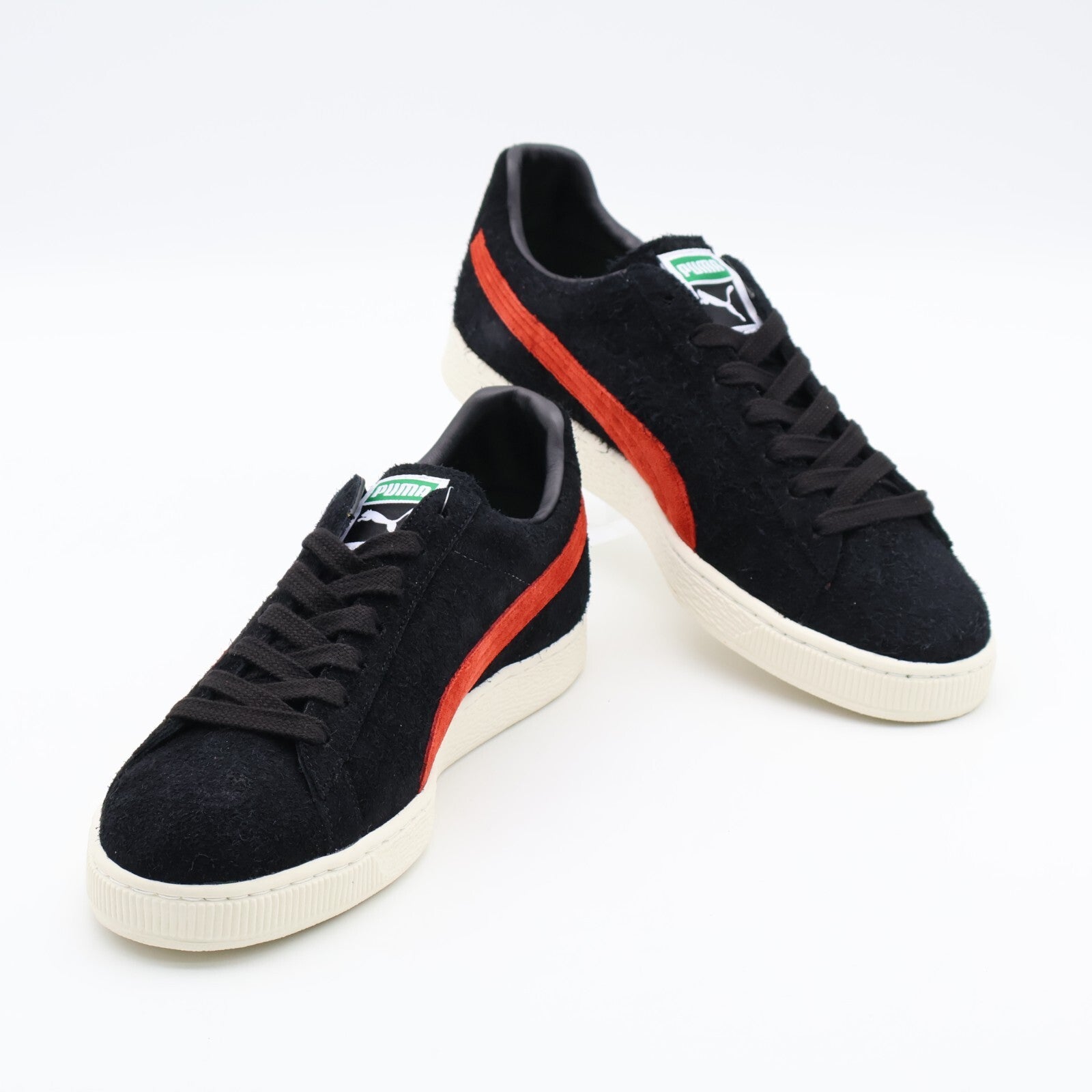 398560-01 Puma Suede MIJ Puma Black Puma Red (Men's)