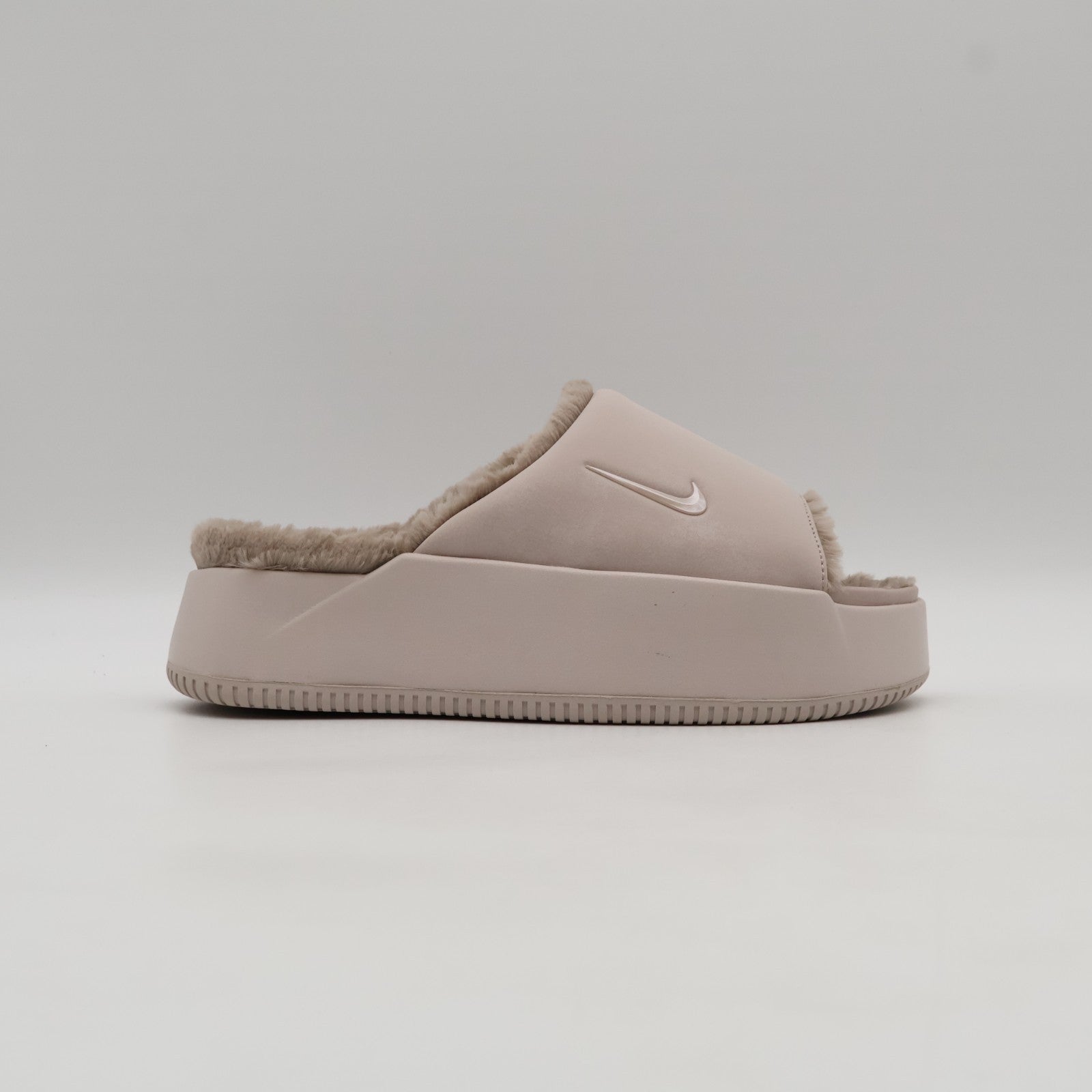 HV8560-600 Nike Calm Elevation Fur Slides Silt Red Malt (Women's)