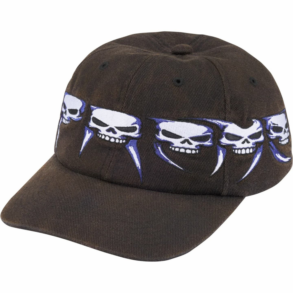 Supreme Skulls Spellout 6-Panel Black
