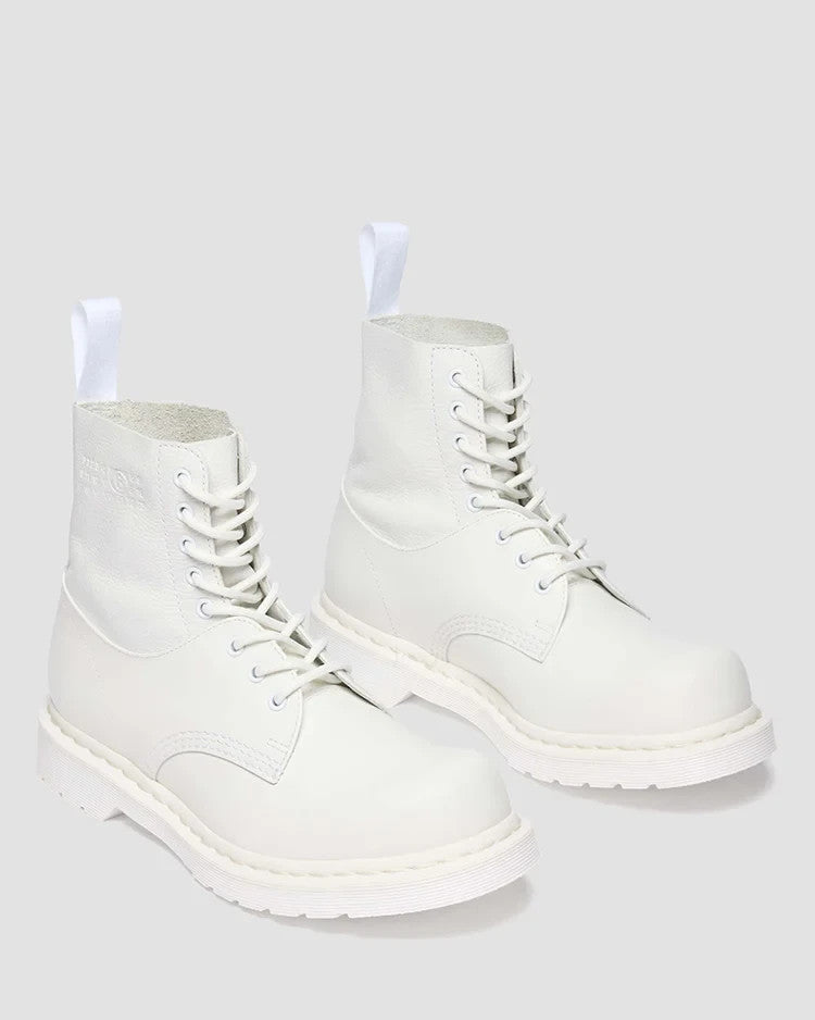 42282100 MM6 Maison Margiela Dr.Martens 1460 Twist 8 Holes Boots White (Men's)