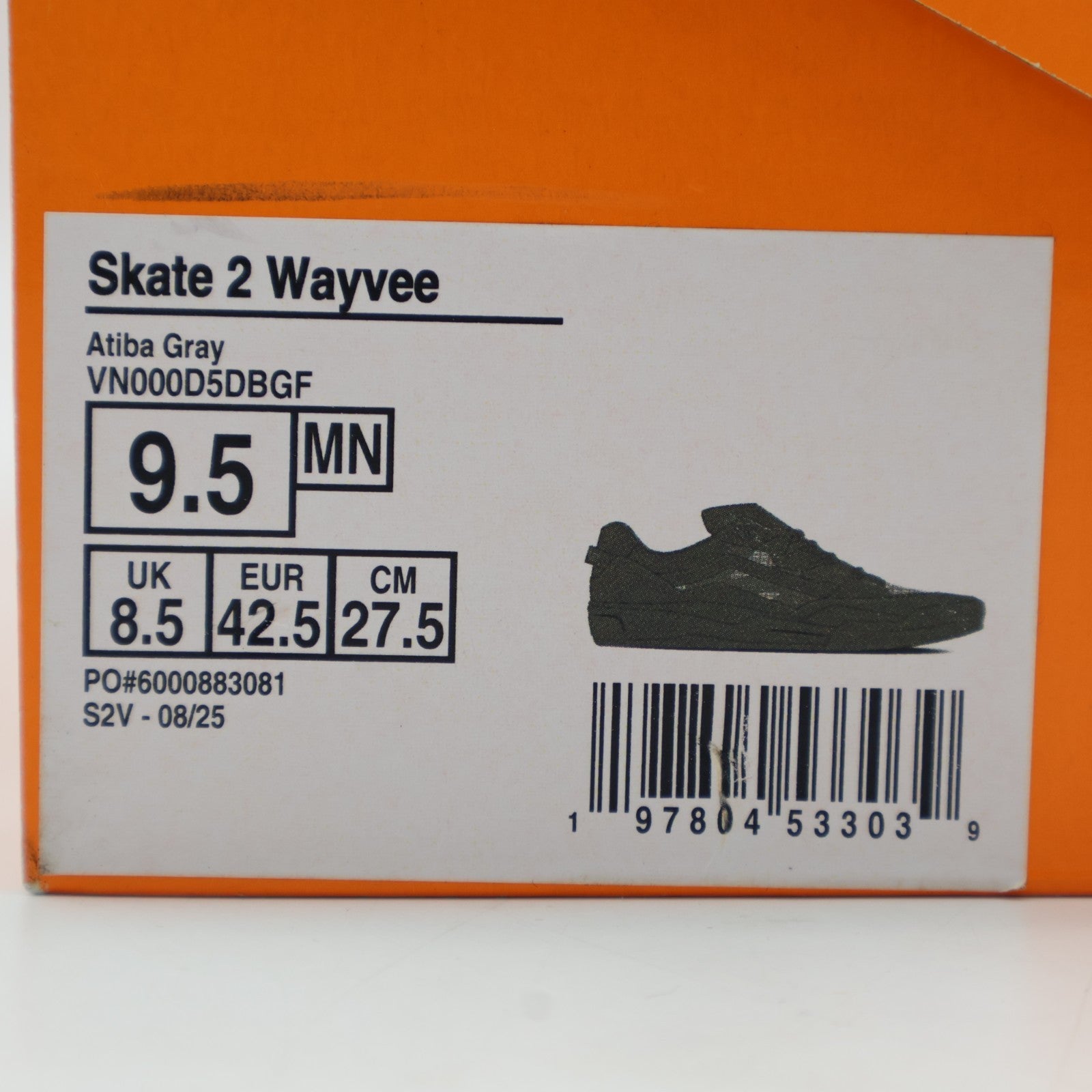 VN000D5DBGF Atiba Jefferson Vans Skate 2 Wayvee Grey (Men's)