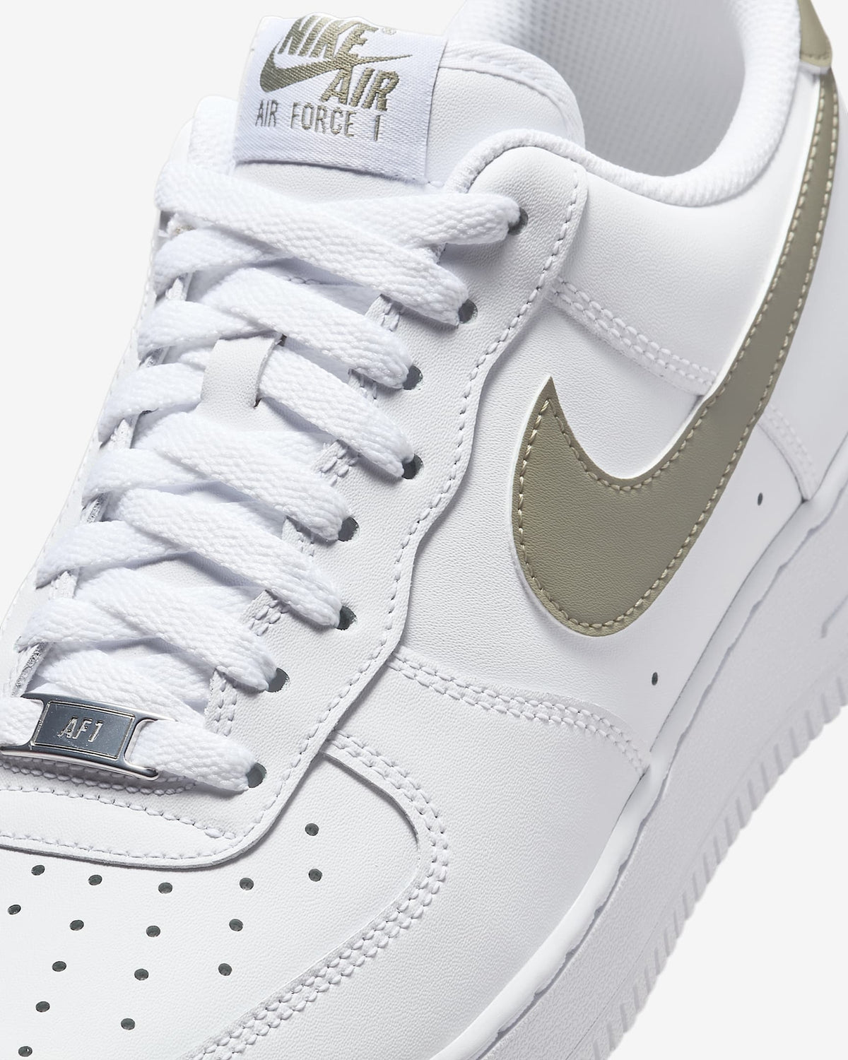 FJ4146-116 Nike Air Force 1 Low '07 White Light Army (Men's)