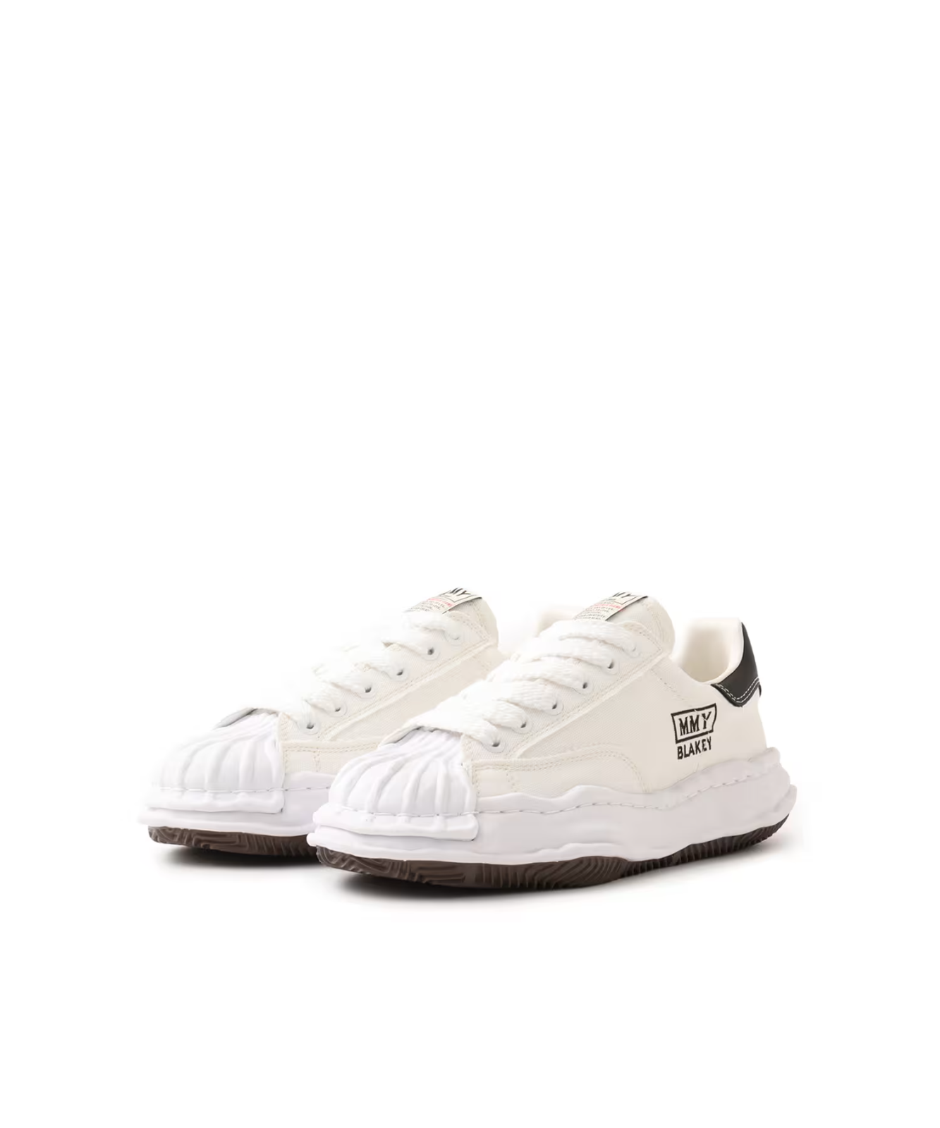 A08FW735-WHITE Maison MIHARA YASUHIRO BLAKEY OG Sole Canvas Low-top (Men's)