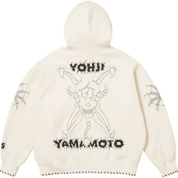 Supreme Y's by Yohji Yamamoto Zip Up Hooded Sweatshirt White