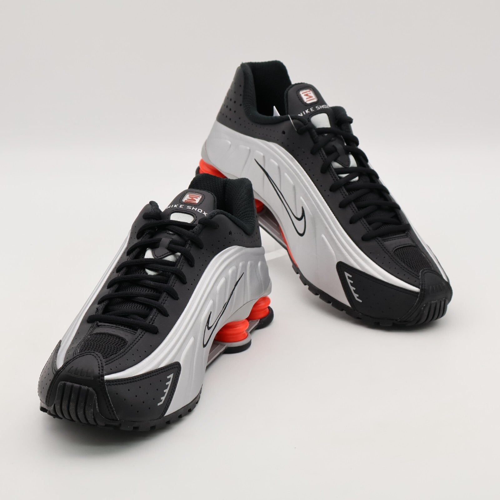 HQ1988-002 Nike Shox R4 Metallic Silver Red (2025) (Men's)