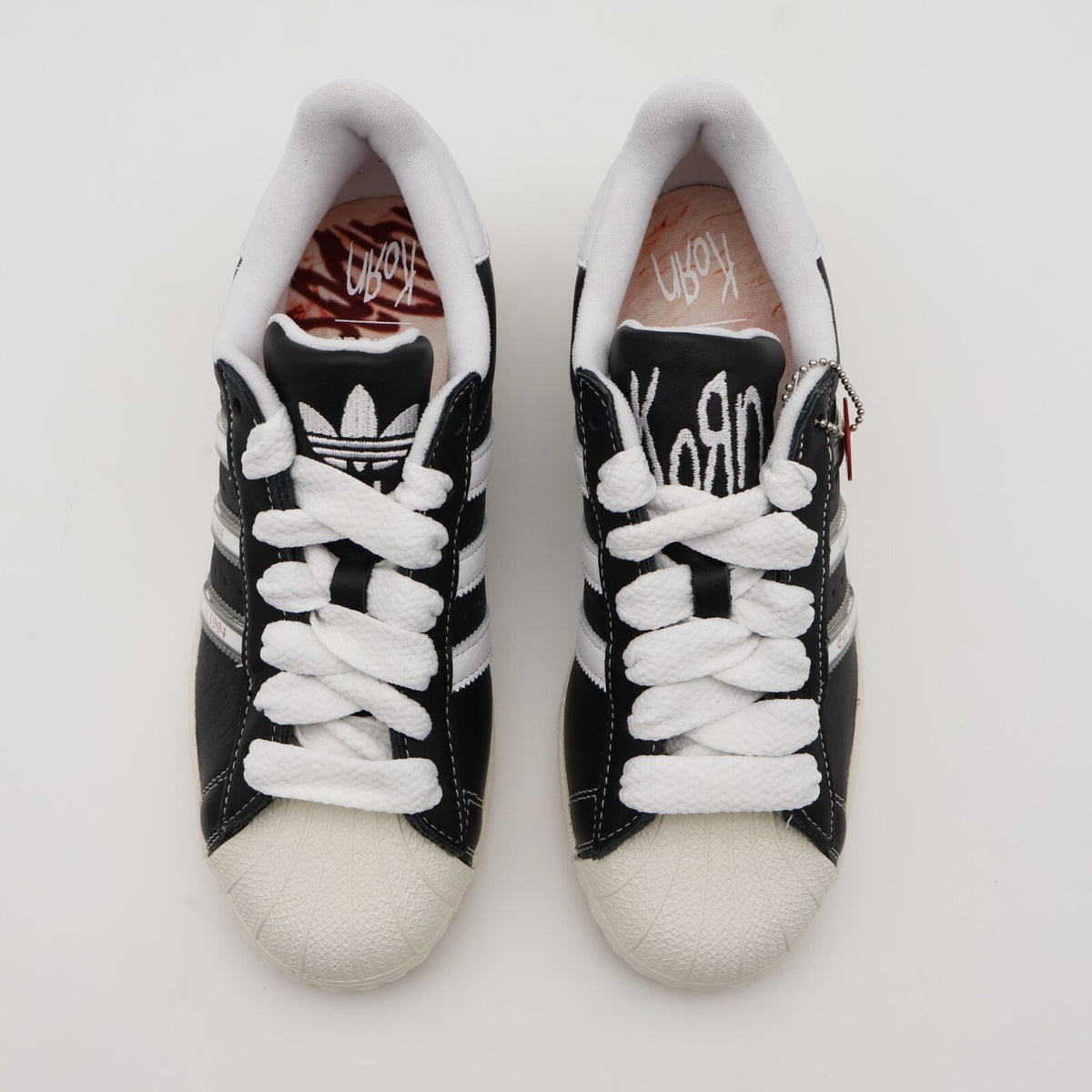 IH1313 Korn adidas Originals Superstar Core Black White Better Scarlet (Men's)
