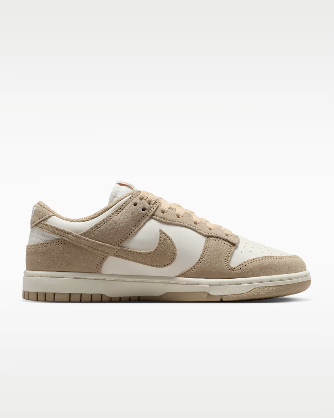 IO4244-101 Nike Dunk Low Sail Metallic Gold Linen (Women's)