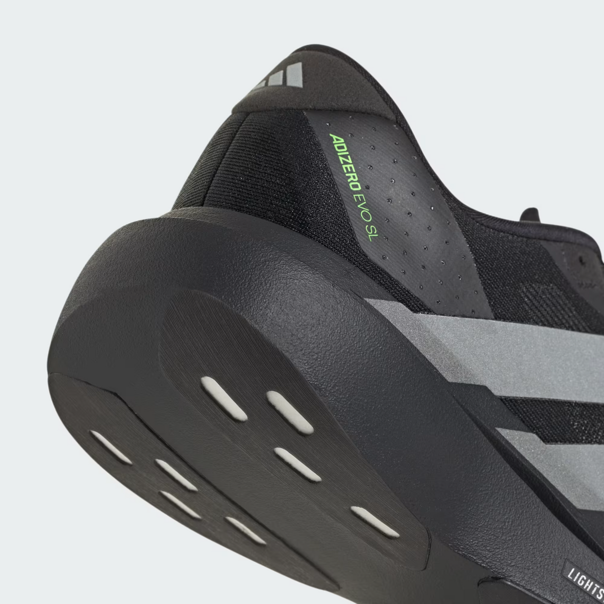 KJ1365 adidas Adizero Evo SL Core Black Silver Metallic (Men's)