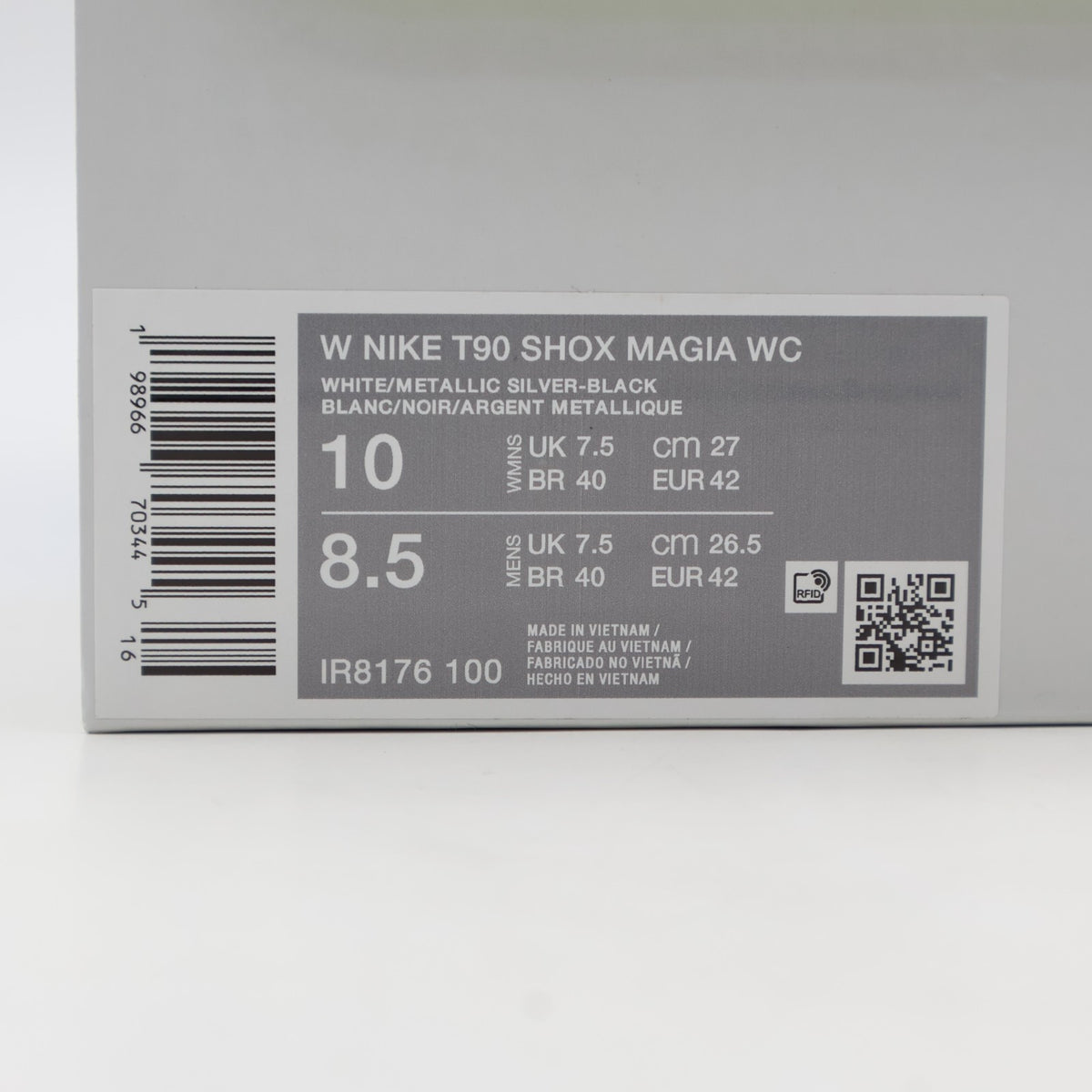 IR8176-100 Nike Total 90 Shox Magia WC "White" (Women's)