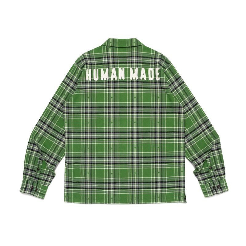HUMAN MADE Flannel Check Shirt Green