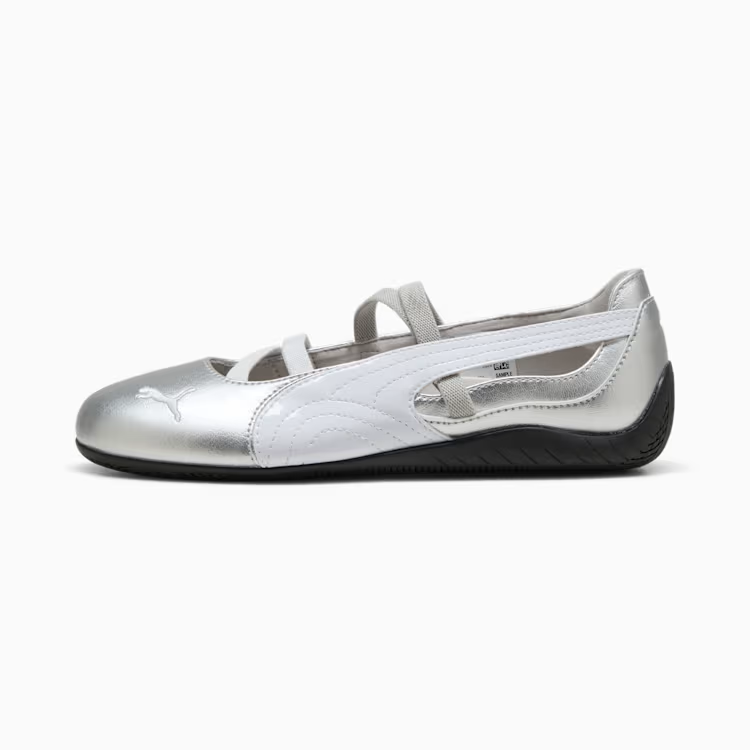 401581-01 Puma Speedcat Ballet Suede Puma Silver Puma White (Women's)