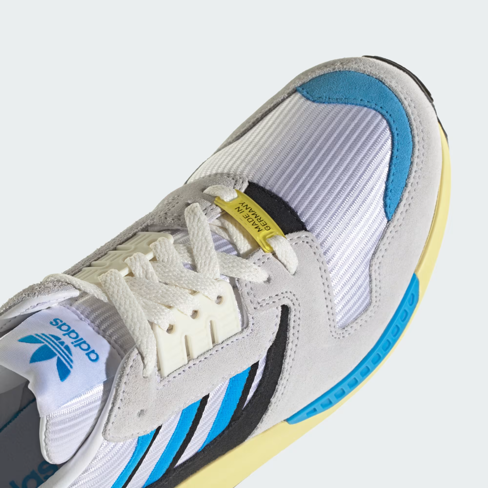 JR4609 adidas ZX 8000 MIG "Cloud White/Lucid Aquamarine/Powder Yellow" (Men's)