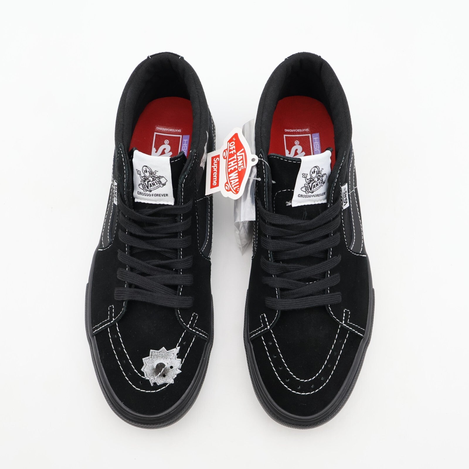 VN0A5KS1BLK Nate Lowman Supreme Vans Skate Grosso Mid Bullet Hole Black (Men's)