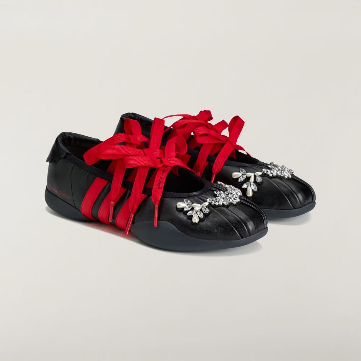 KJ5248 Simone Rocha Ã adidas Taekwondo Ballerina "Core Black/Red" (Women's)