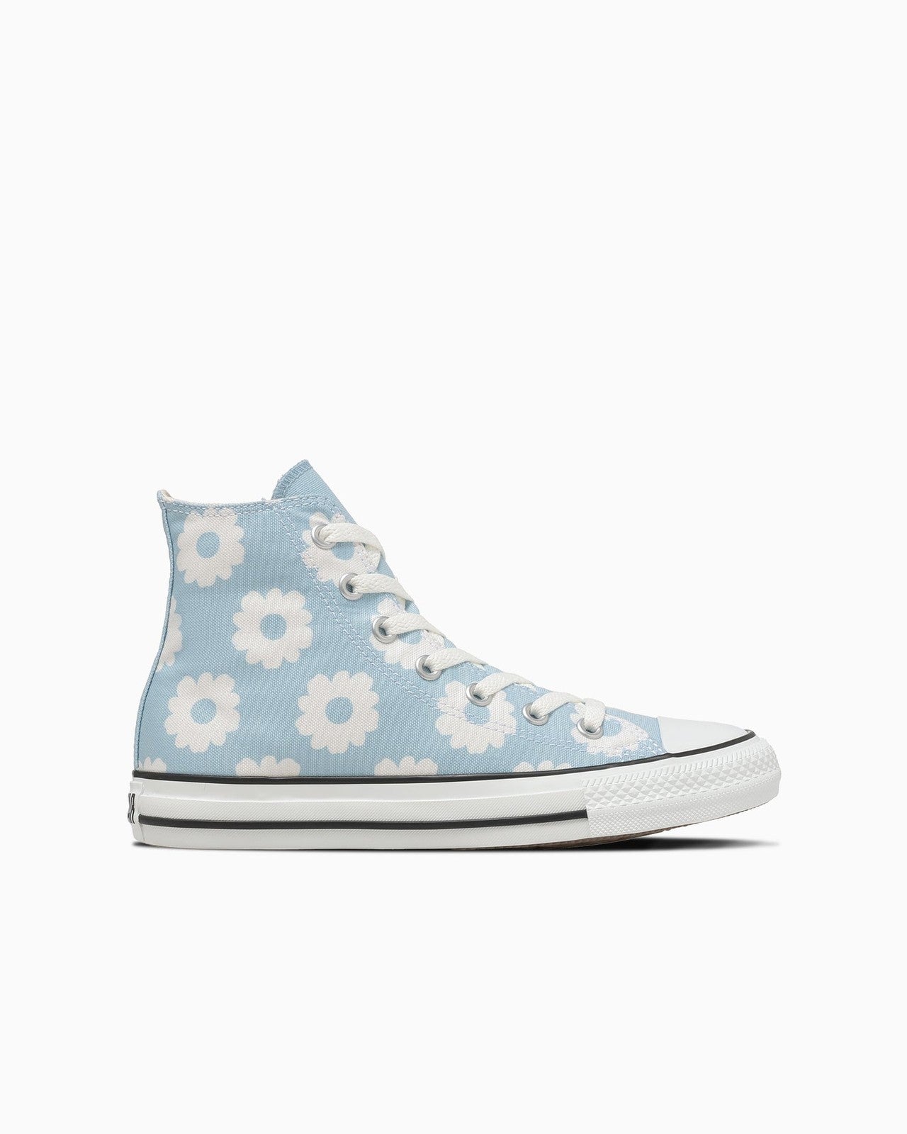 31318122 Converse All Star Flowerprint Hi Light BlueWhite (Women's)