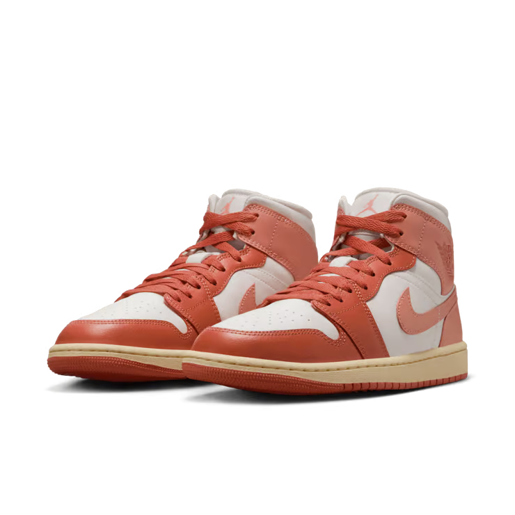 BQ6472-180 Nike Women's Air Jordan 1 Mid Madder Root (Women's)