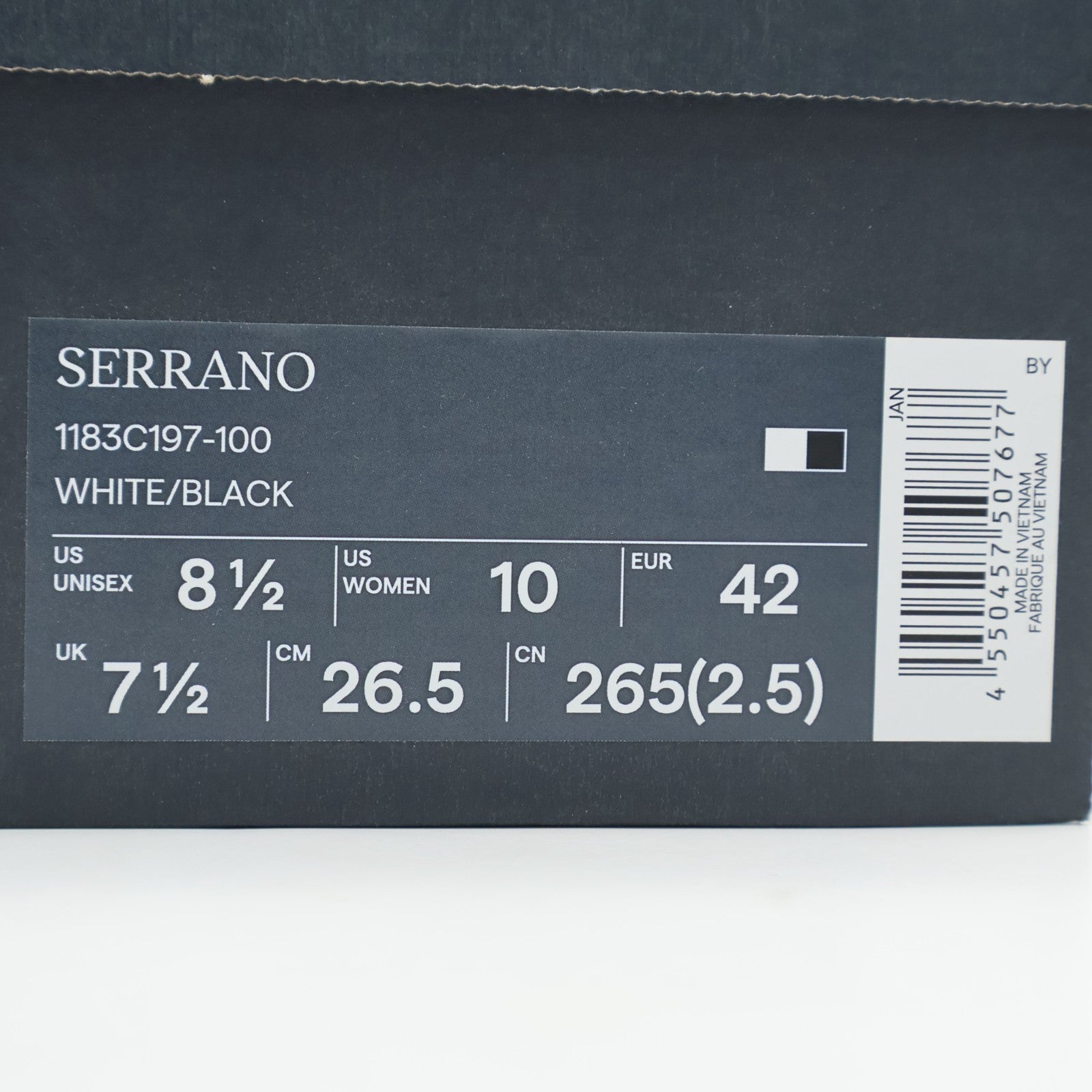 1183C197-100 Onitsuka Tiger SERRANO WHITE (Men's)