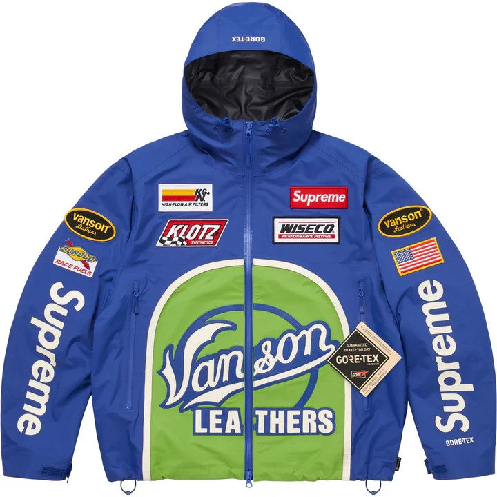 Supreme Vanson Leathers GORE-TEX Shell Jacket Royal
