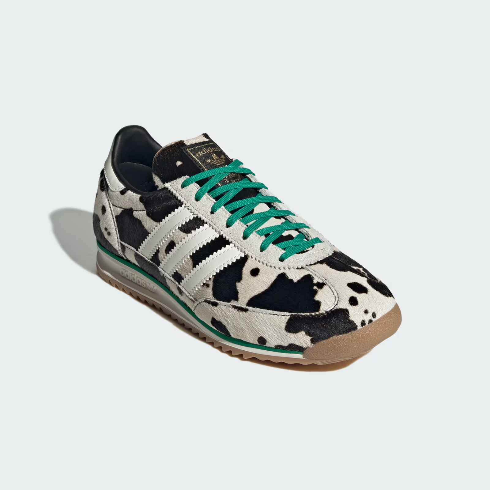 JR1639 adidas Originals SL72 OG Core Black Off White Court Green (Women's)