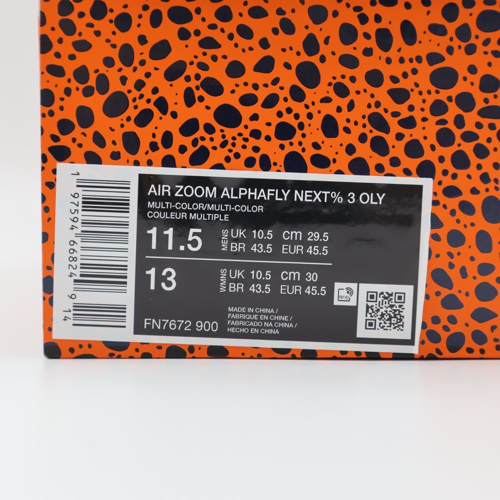 FN7672-900 Nike Alphafly 3 Safari Olympic (Men's)