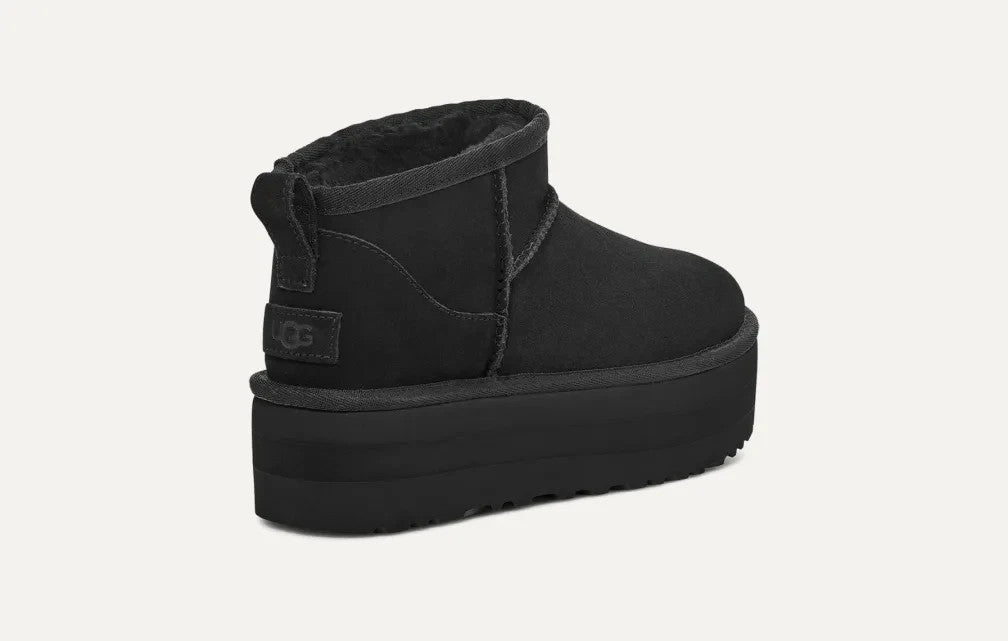1135092-BLK UGG Classic Ultra Mini Platform Black (Women's)