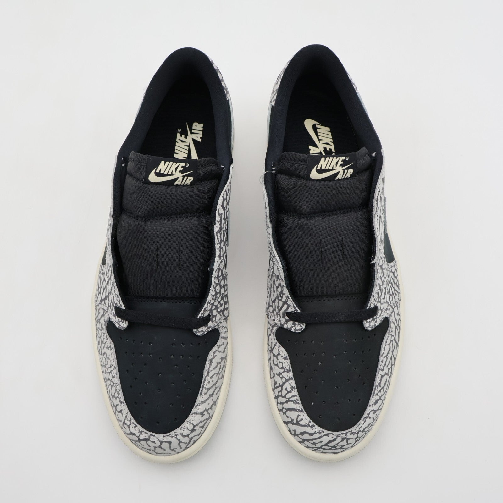 CZ0790-001 Nike Air Jordan 1 Retro Low OG Black Cement Muslin Tech Grey (Men's)