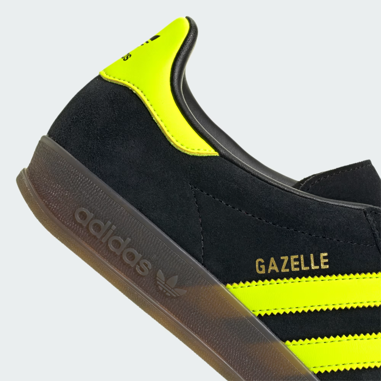 JR3841 adidas Originals Gazelle Indoor Core Black Solar Yellow Cloud   (Men's)