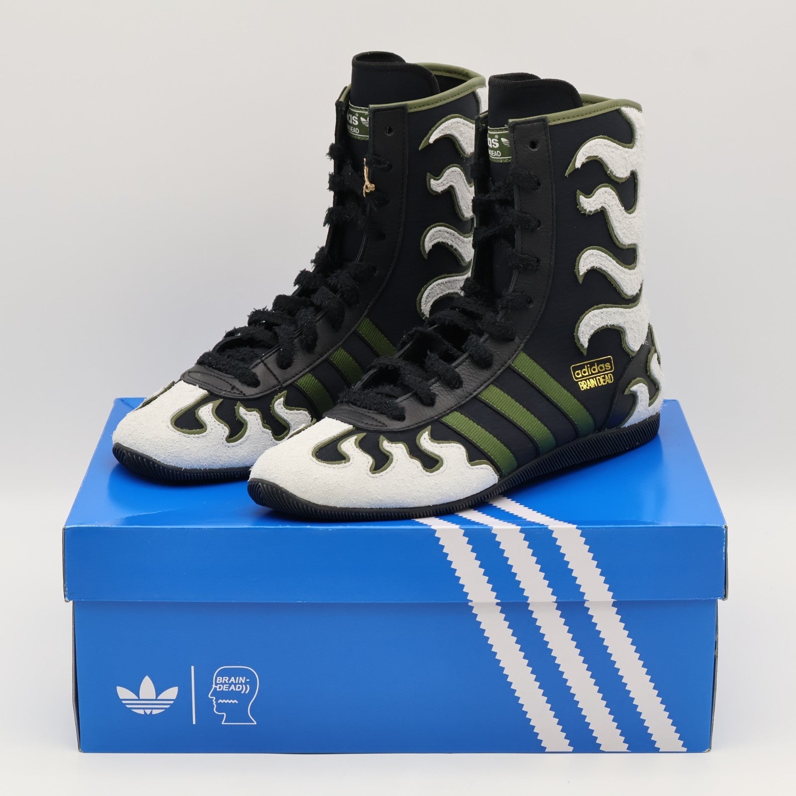 JQ6790 Brain Dead Ã adidas Originals Japan Hi Core Black Crystal White (Men's)