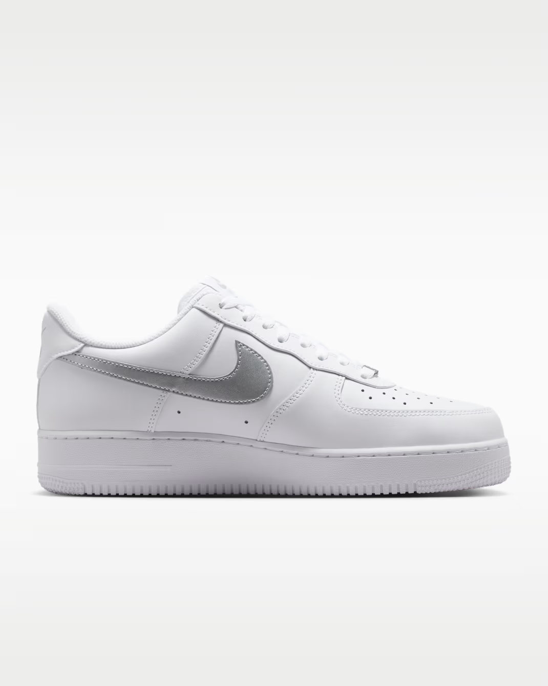 FJ4146-134 Nike Air Force 1 Low '07 "White/Metallic Silver" (Men's)