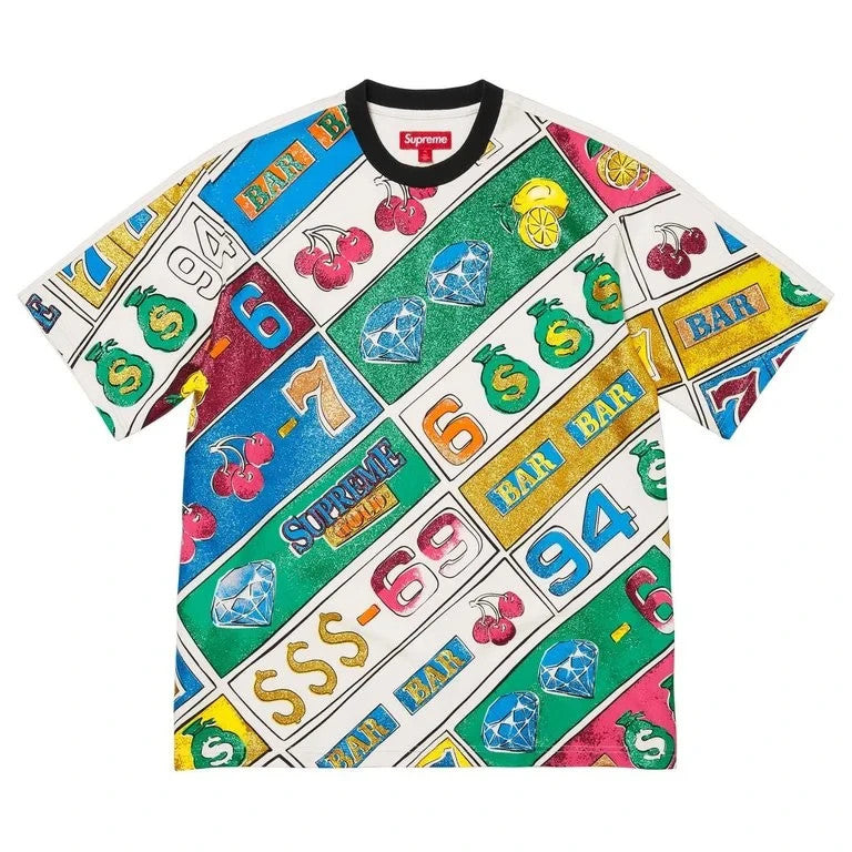 Supreme Slot Machine S/S Top White