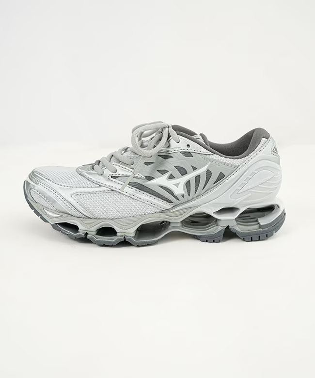 D1GA333714 Mizuno Wave Prophecy LS "Light Gray/Silver/White" (Men's)
