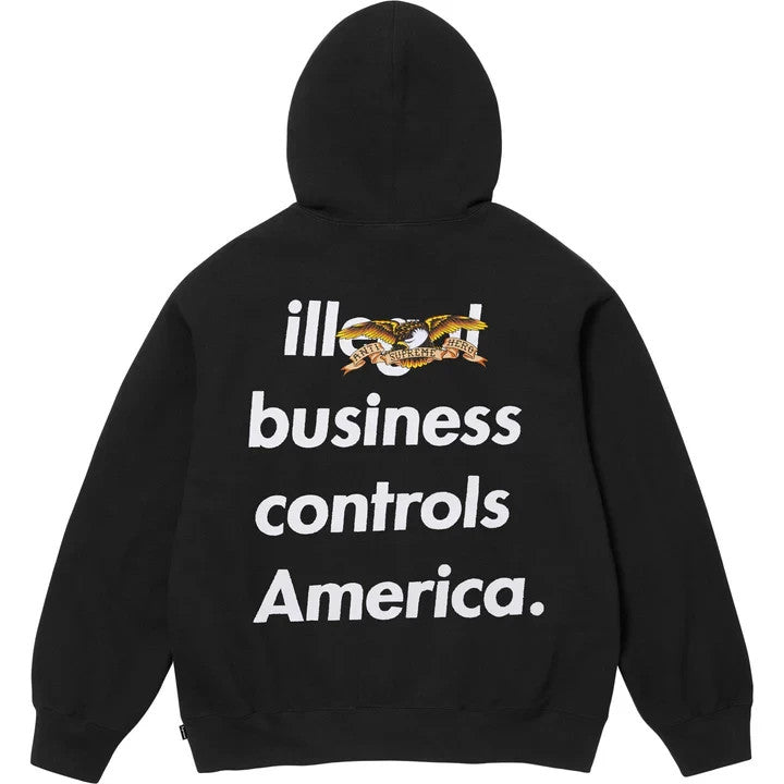 Supreme ANTIHERO Hooded Sweatshirt Black