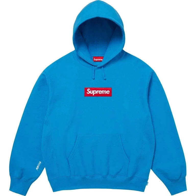 Supreme Box Logo Hooded Sweatshirt (25FW) Cyan