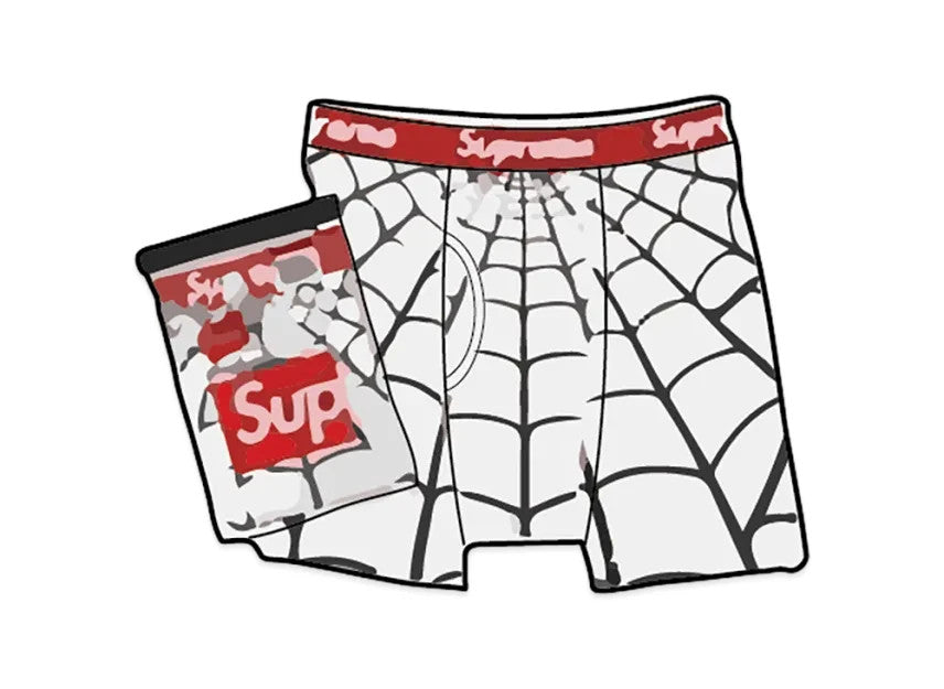 Supreme x Hanes Spider-Man Boxer Briefs (2 Pack) "White"