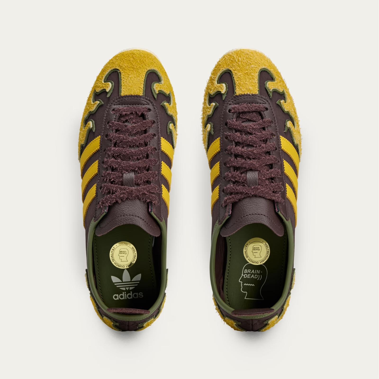 JQ6789 Brain Dead Ã adidas Originals Japan Lo Shadow Brown Hazy Yellow  (Men's)