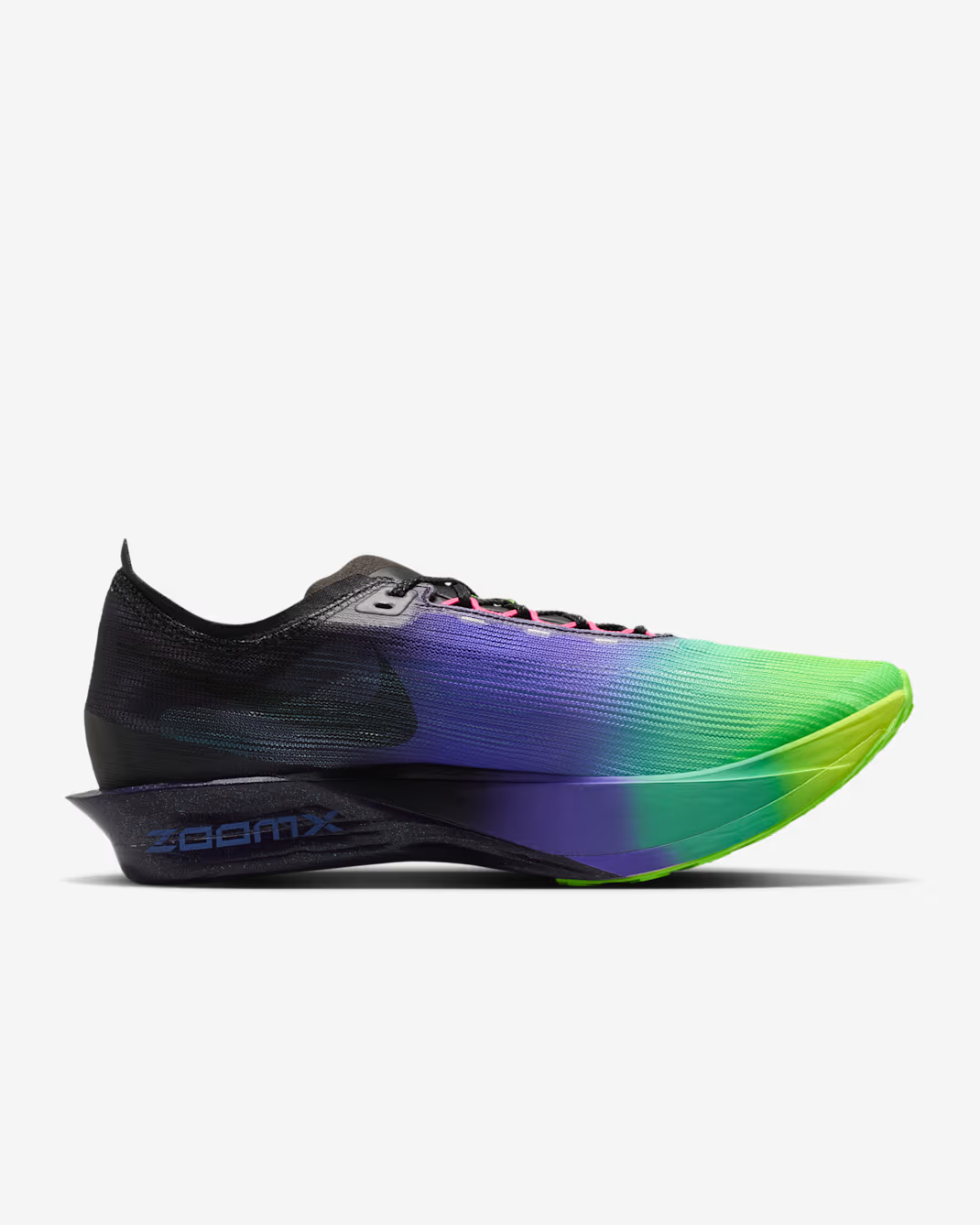 IO9567-400 Nike Streakfly 2 Dark Obsidian Electric Green Purple Dynasty (Men's)