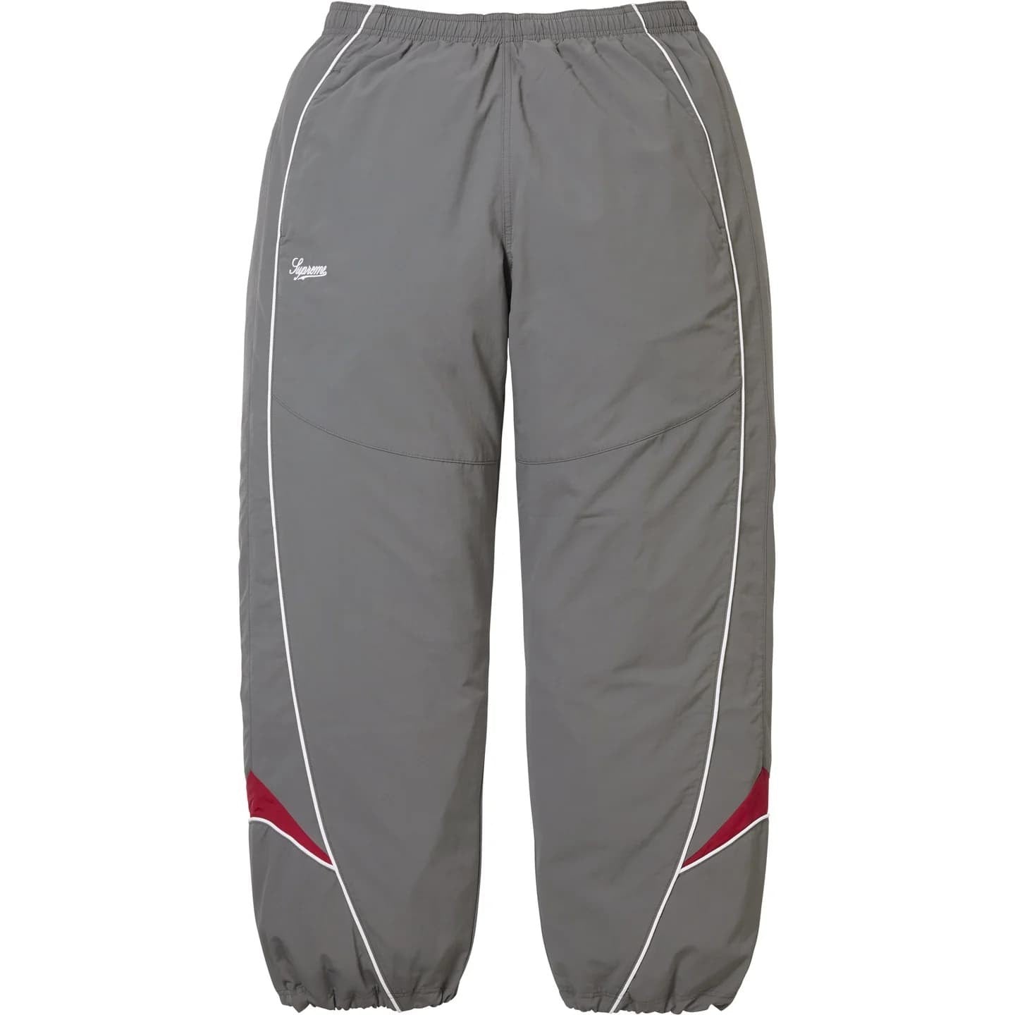 Supreme Contrast Piping Track Pant Grey