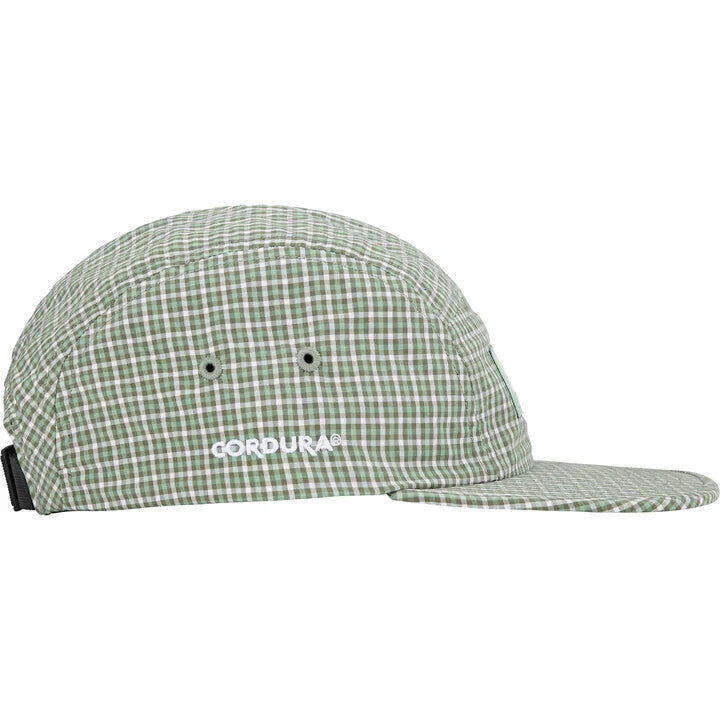 Supreme Cordura Plaid Camp Cap Green