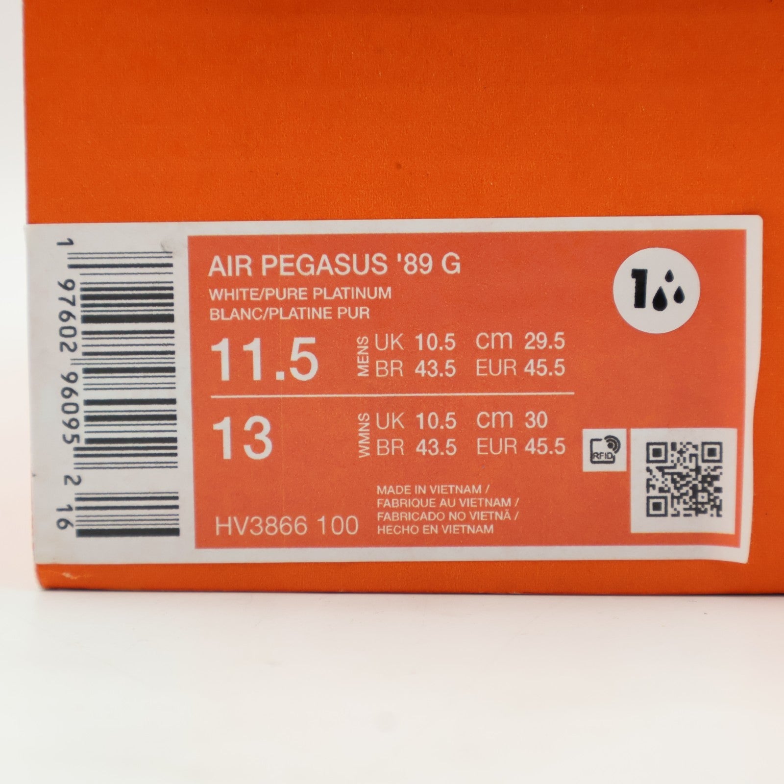 HV3866-100 Nike Air Pegasus '89 G White Gum Medium Brown Pure Platinum (Men's)
