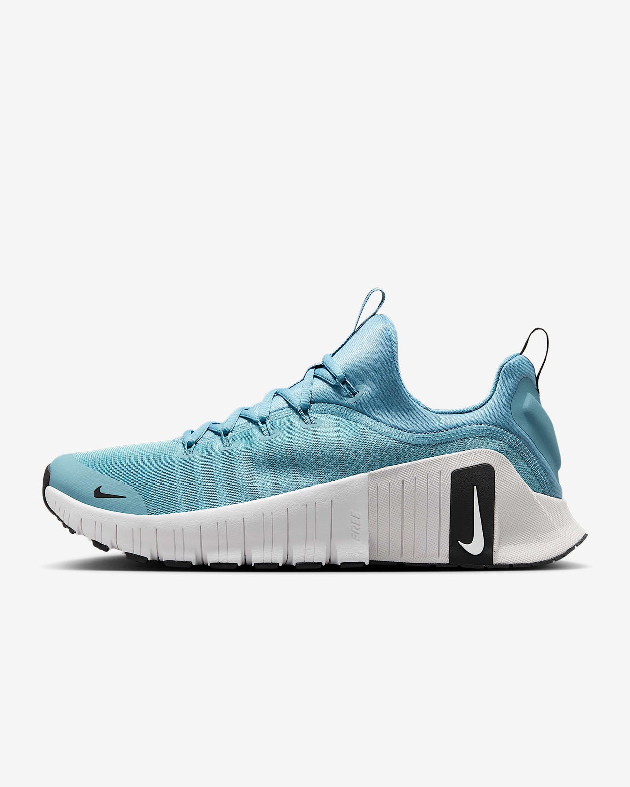 FJ7127-400 Nike Free Metcon 6 Denim Turquoise Black Vast Grey White (Men's)