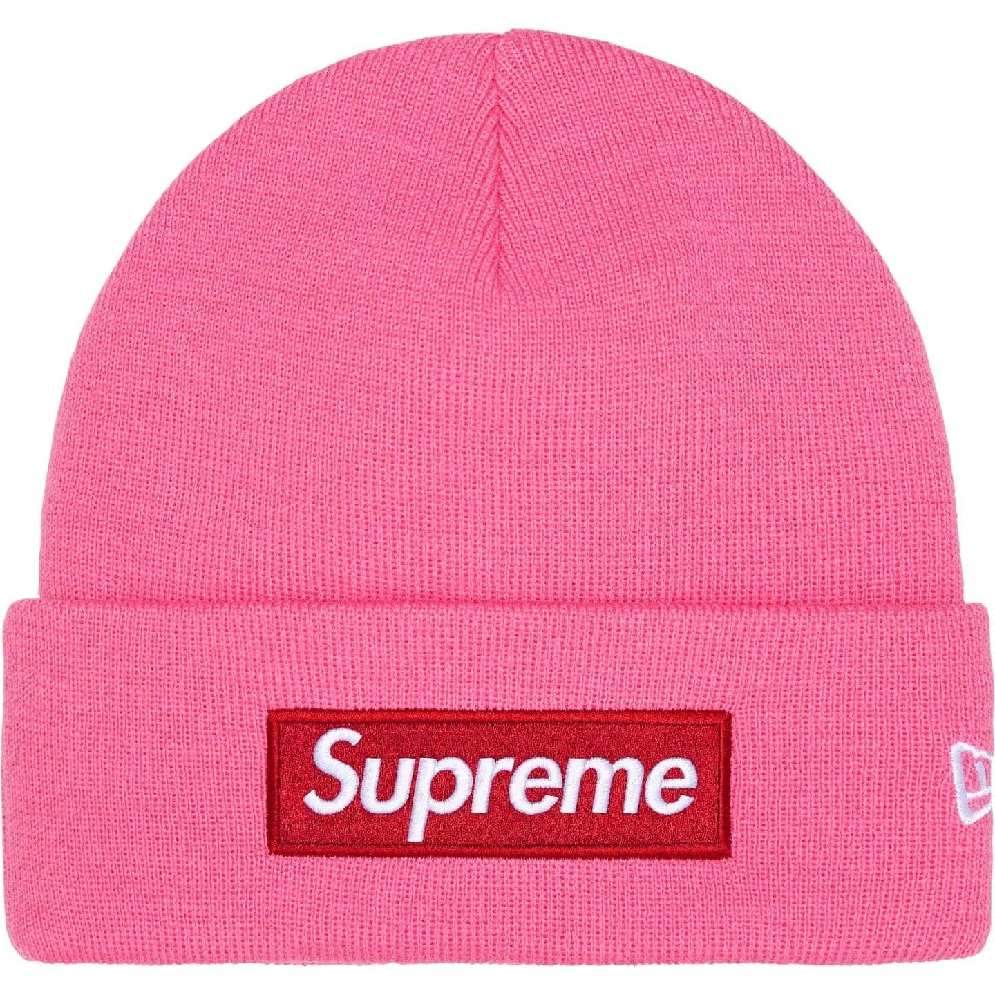 Supreme New Era Box Logo Beanie (25FW) Magenta