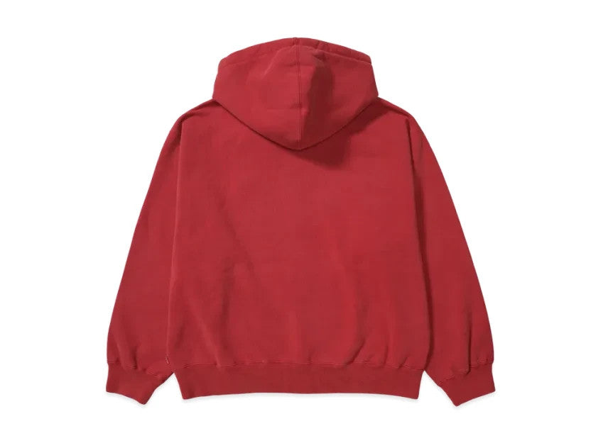 Supreme Small Box Zip Up Hooded Sweatshirt "Dark Red"