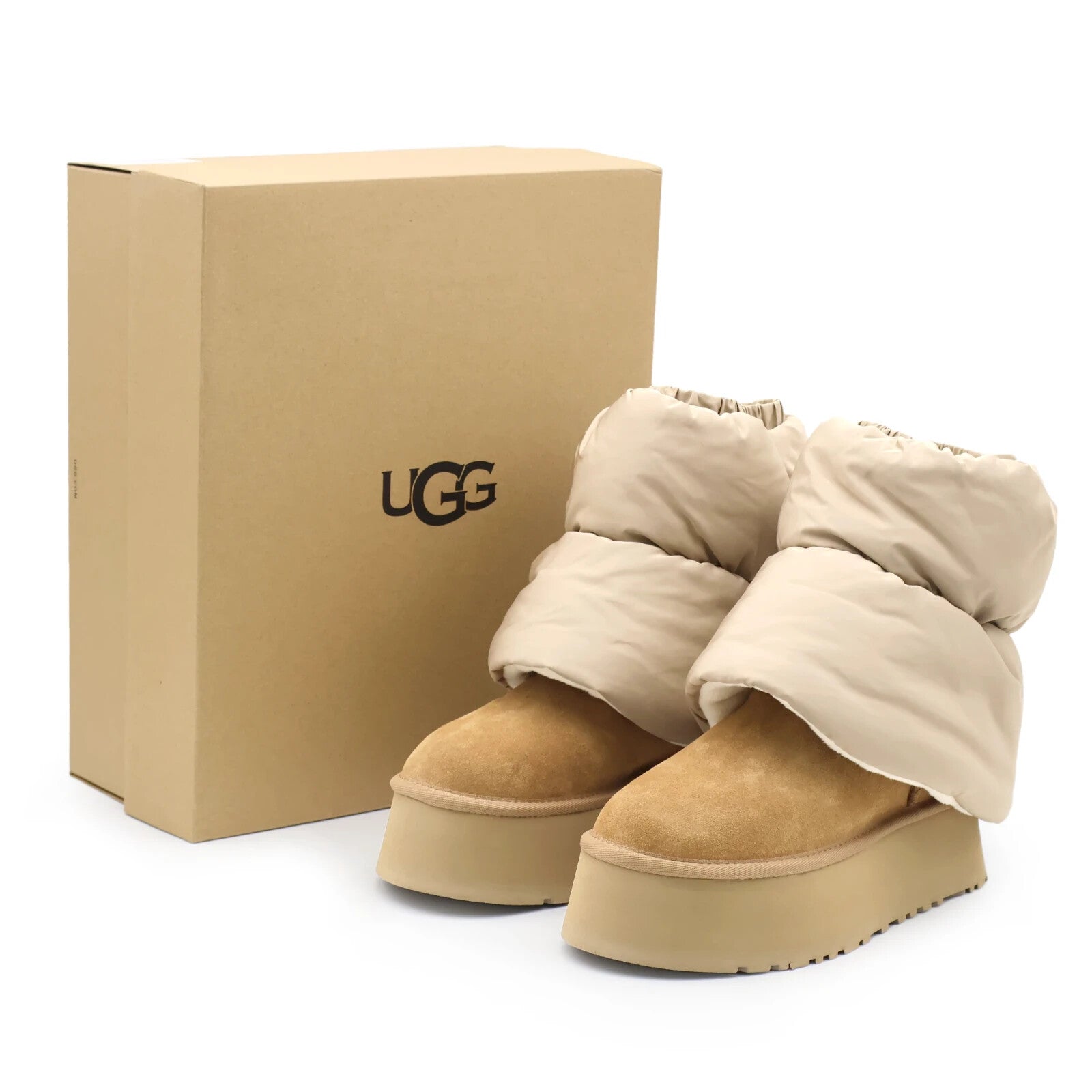 1158275-AHS UGG Women's Classic Mini Dipper Puffer Amphora Chestnut (Women's)