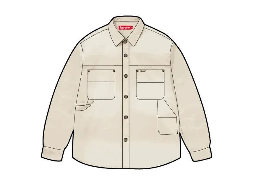 Supreme Worn Snap Painter Shirt "Natural"