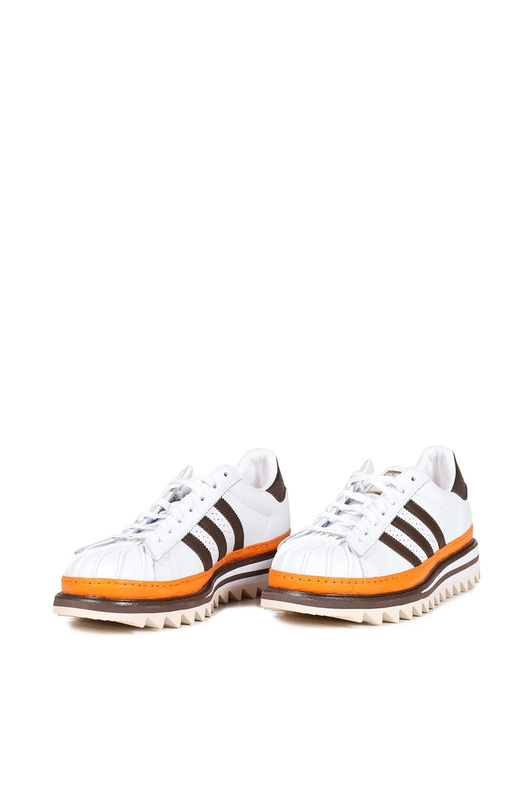 KK1388 CLOT adidas Superstar Dress White Coffee Orange (Men's)