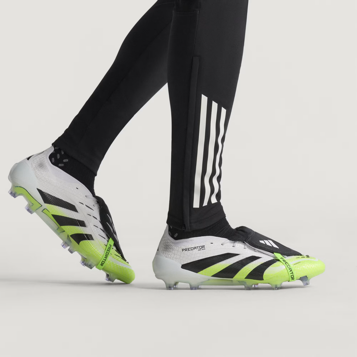 JI1092 adidas Predator Elite FT FG Cloud White Core Black Lucid Lemon (Men's)