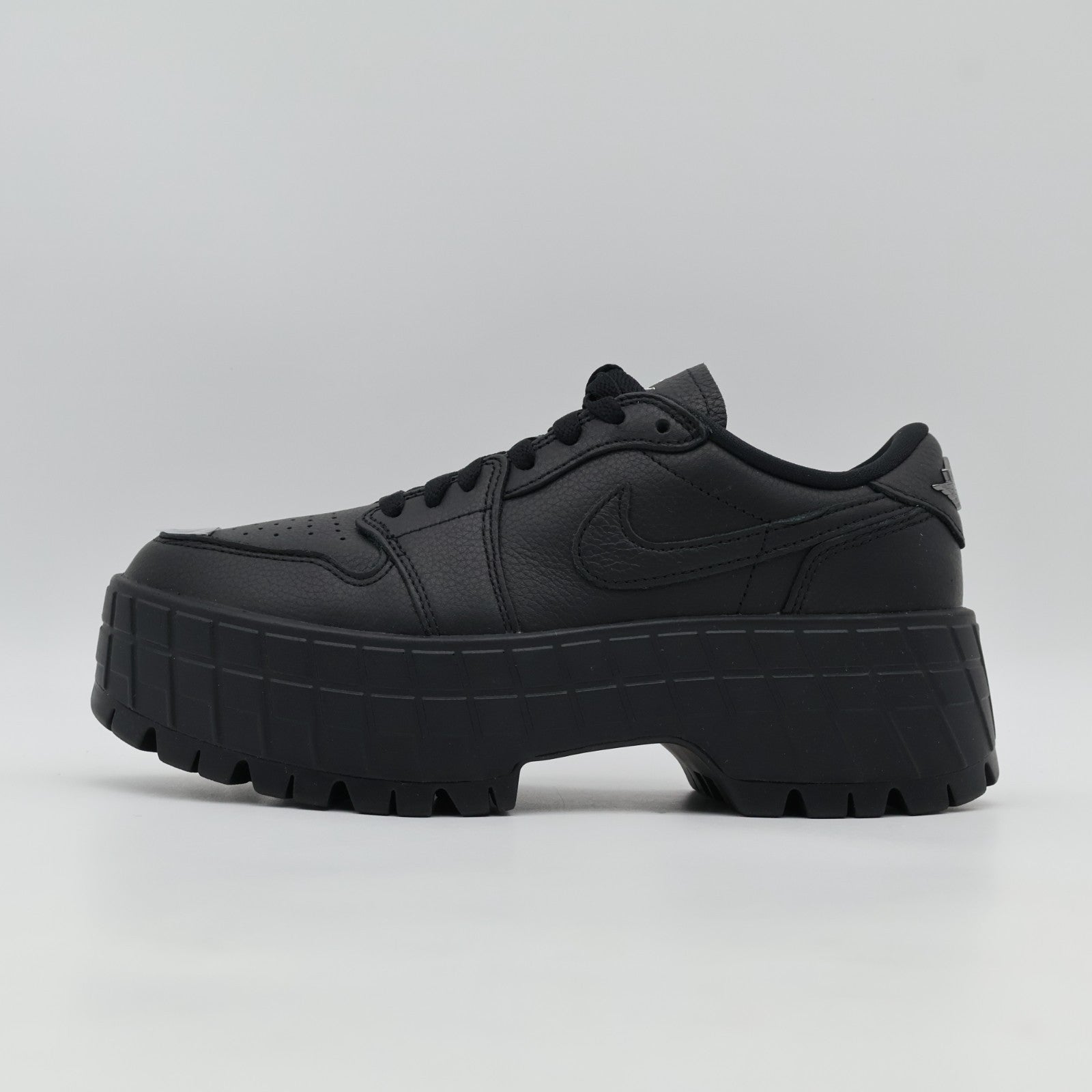HF3184-001 Nike Air Jordan 1 Brooklyn Low Triple Black (Women's)