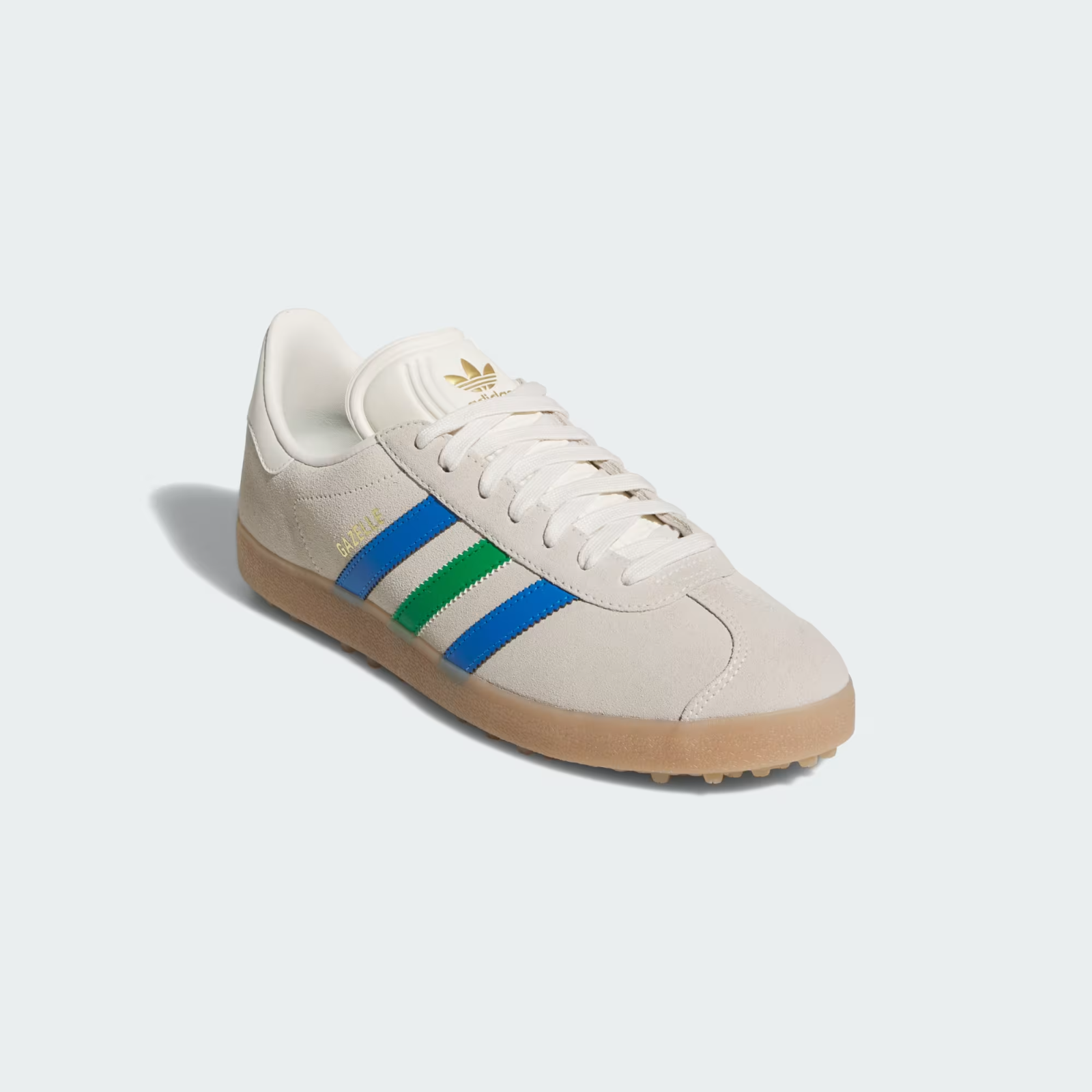 JI4165 adidas Originals Gazelle Spikeless Golf Chalk White Green Blue Bird (Men'