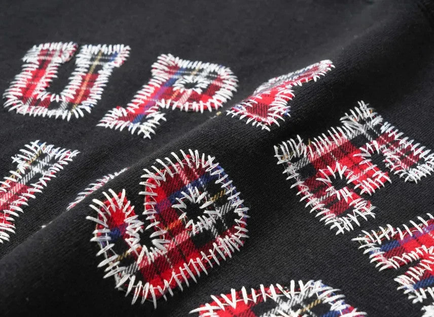 Supreme Plaid Arc Crewneck "Black