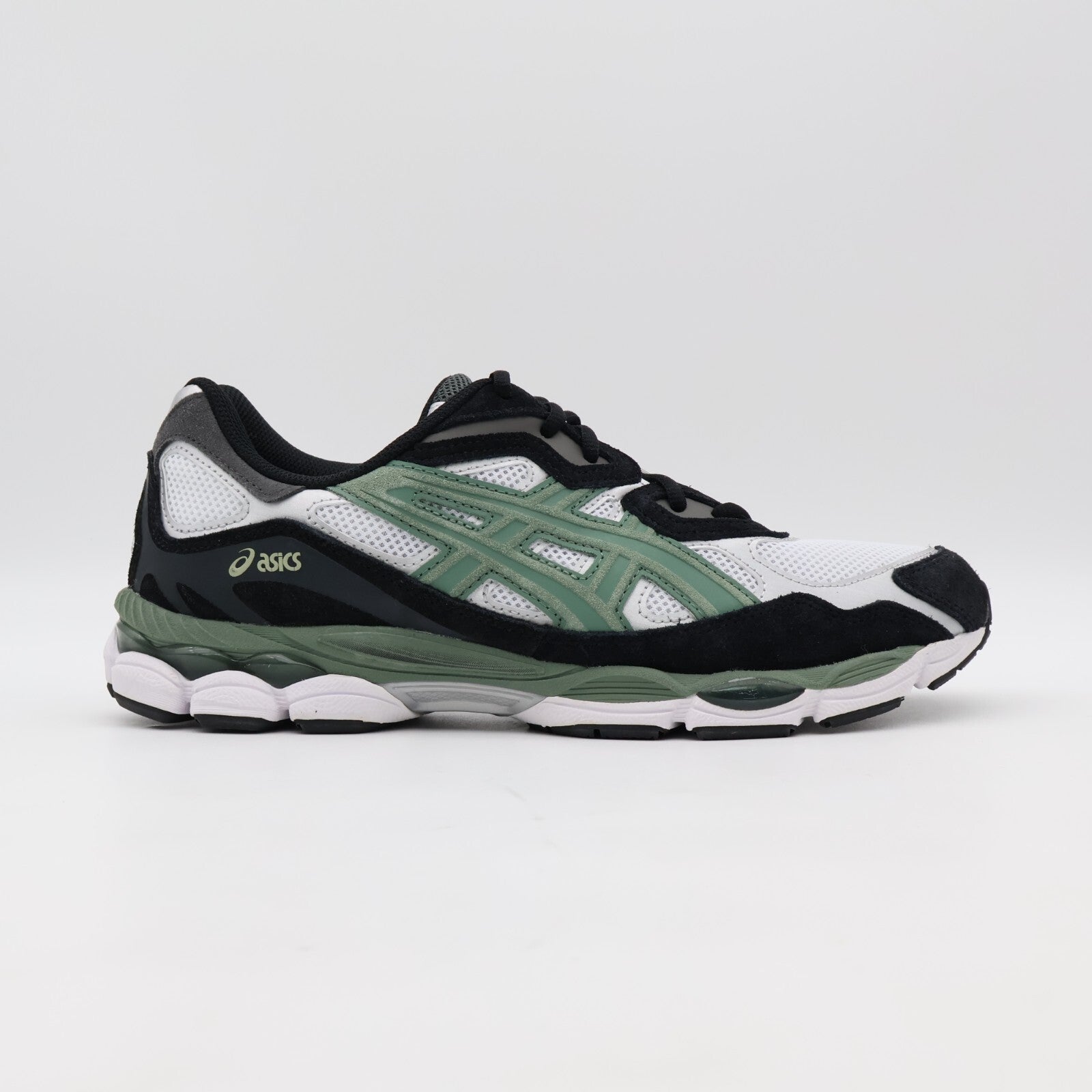 1201A789-101 Asics Gel-NYC White Ivy Black Sage Green Grey Black Khaki (Men's)